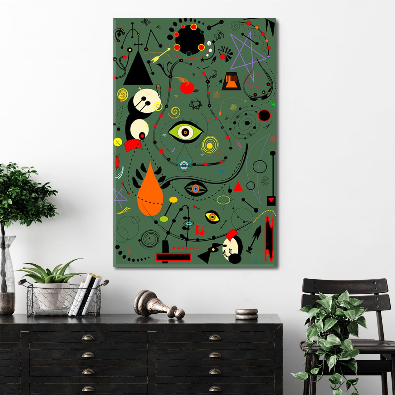 Style Joan Miro Absract Modernist Abstract Art Print Artesty   