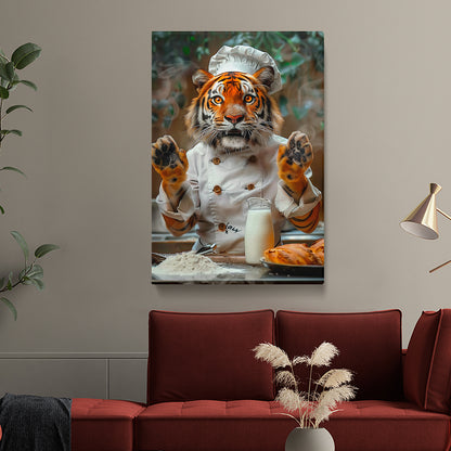 Tiger Chef Canvas Prints Artesty