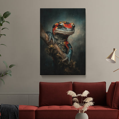 Triton Salamander in Rainforest Canvas Prints Artesty