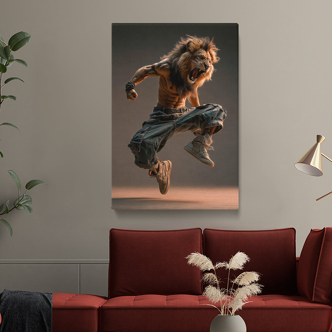 Roaring Lion Street Dancer Canvas Prints Artesty