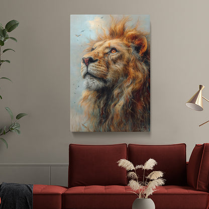 Majestic Lion Canvas Prints Artesty 1 Panel 16"x24"