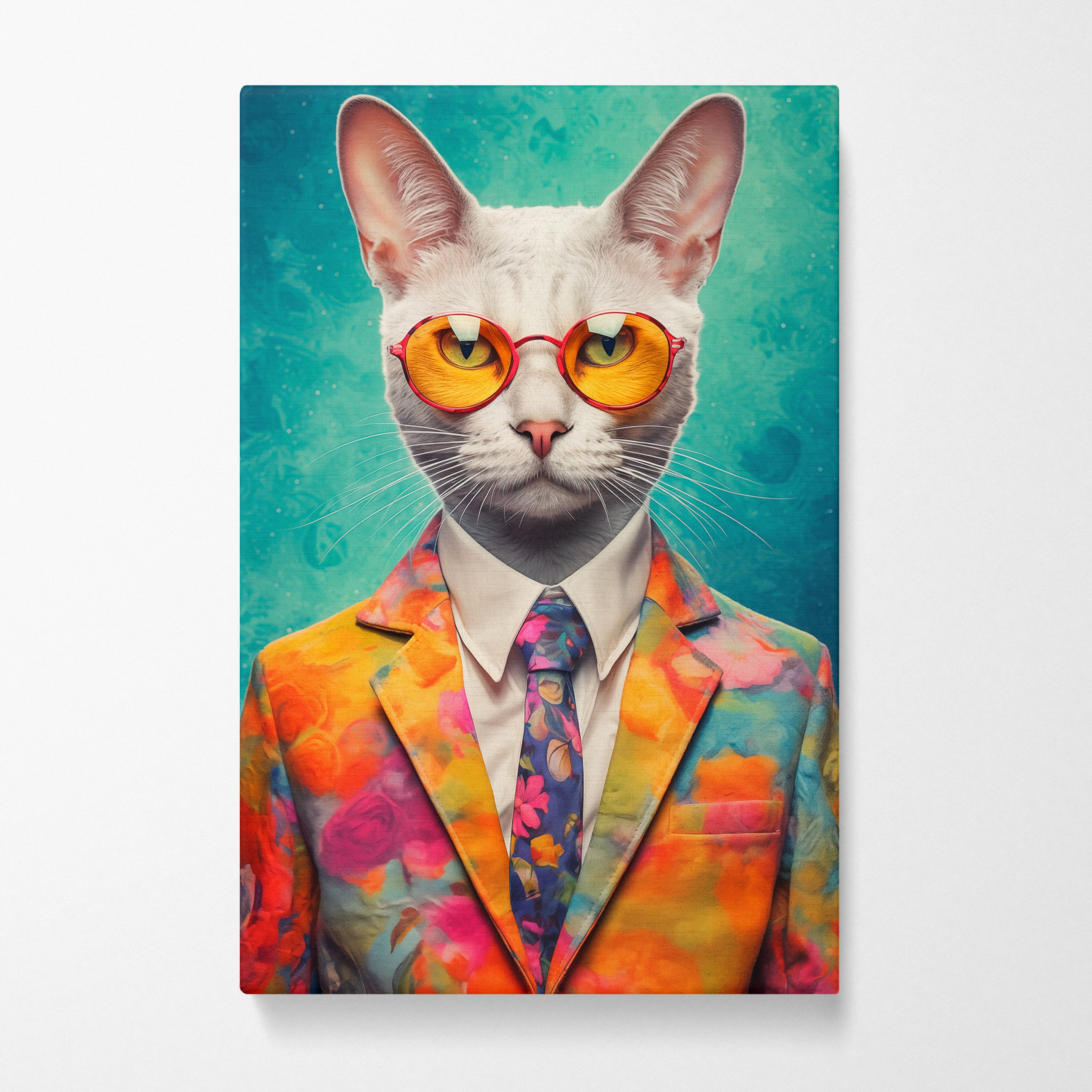 Fashion Cat Pets Portraits Canvas Prints Artesty 1 Panel 35"x55" 