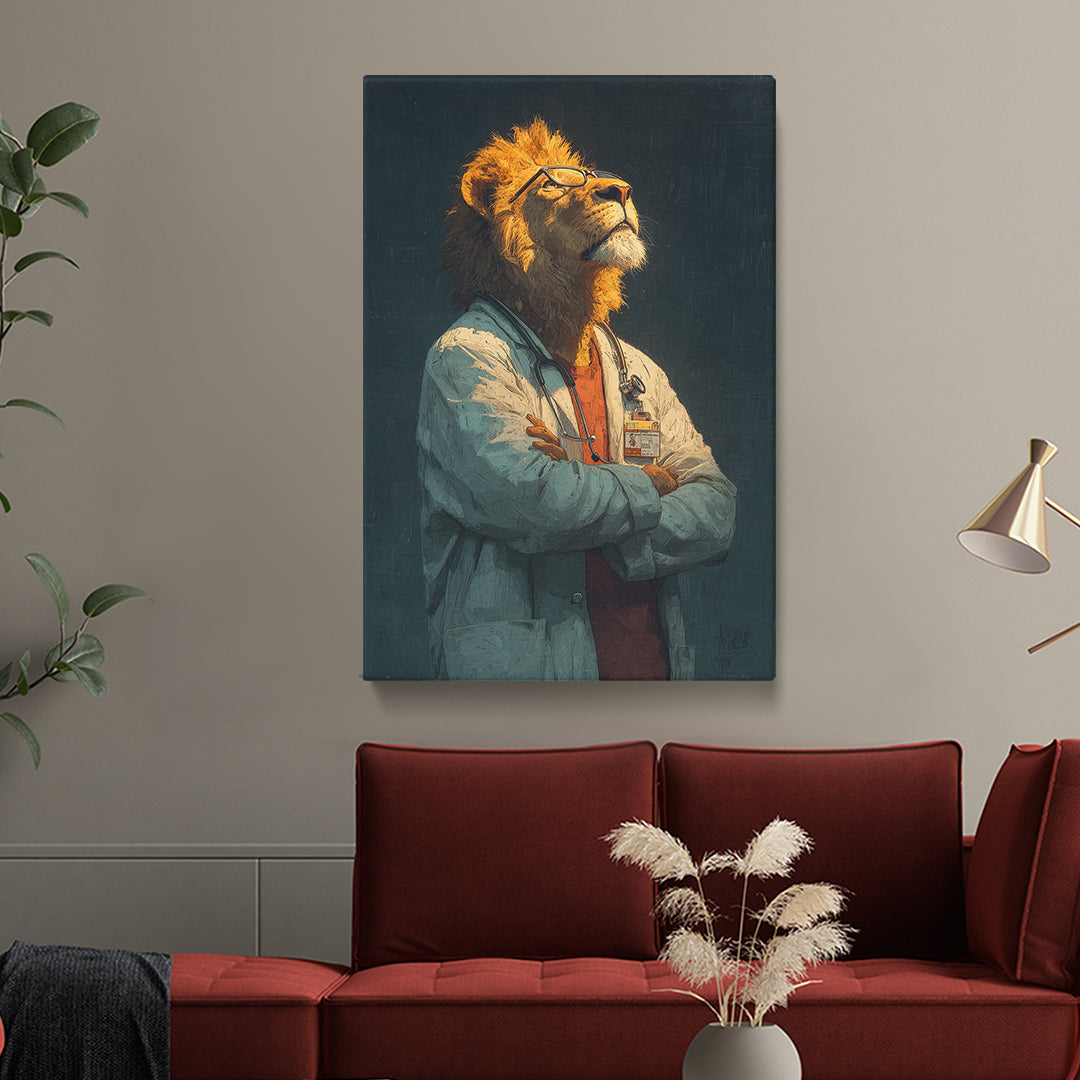 Lion Doctor Canvas Prints Artesty