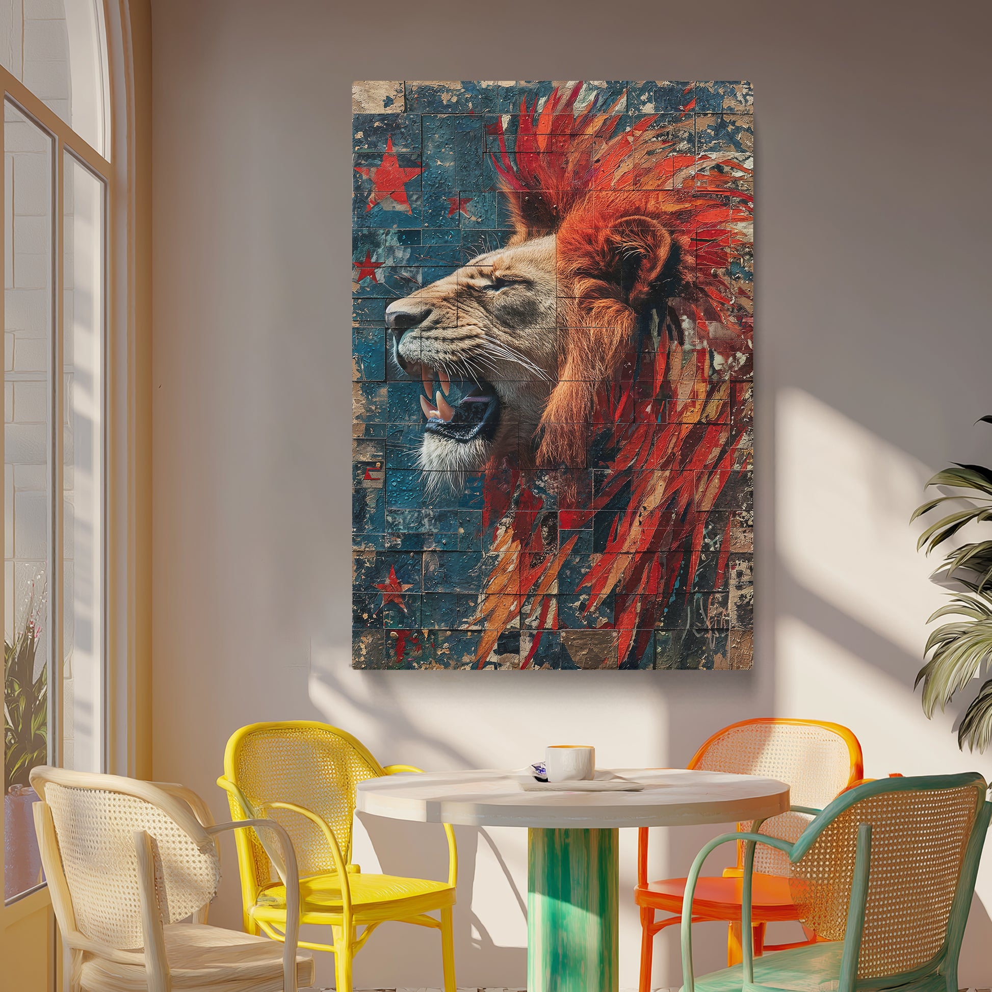 Roaring Lion Canvas Prints Artesty