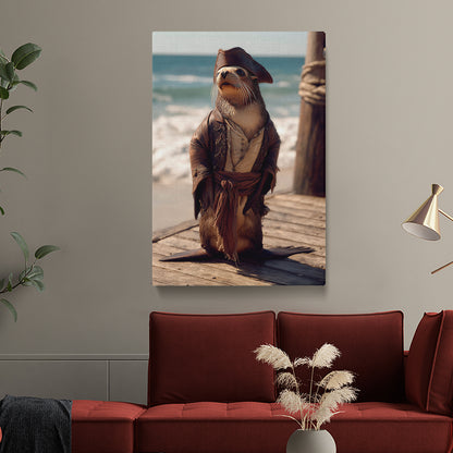 Pirate Otter Canvas Prints Artesty