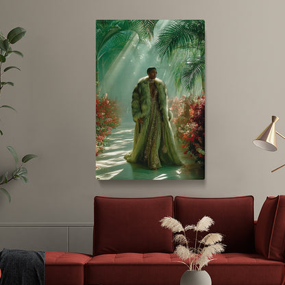 Fashion Woman in Tropical Jungle Canvas Prints Artesty