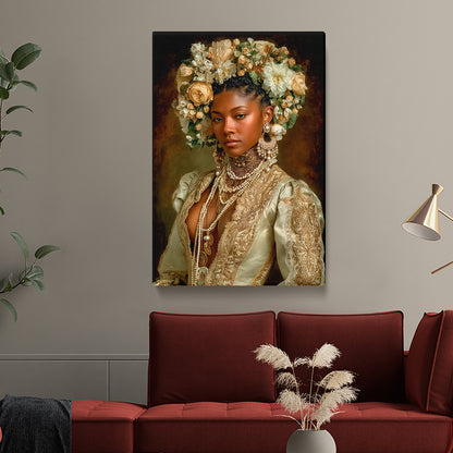 Bold African Beauty Canvas for Glam Decor