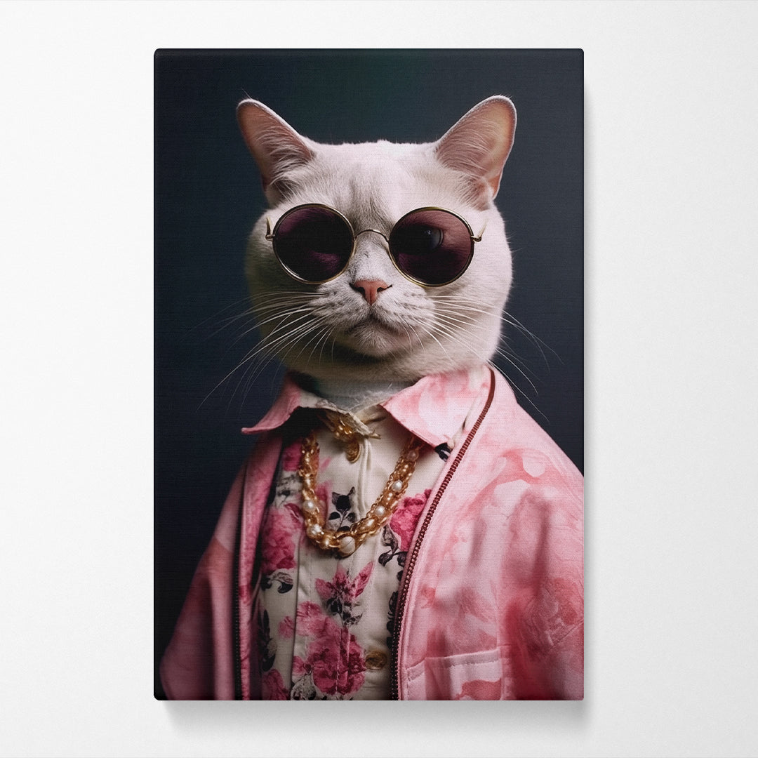 Cat with Sunglasses Canvas Prints Artesty   