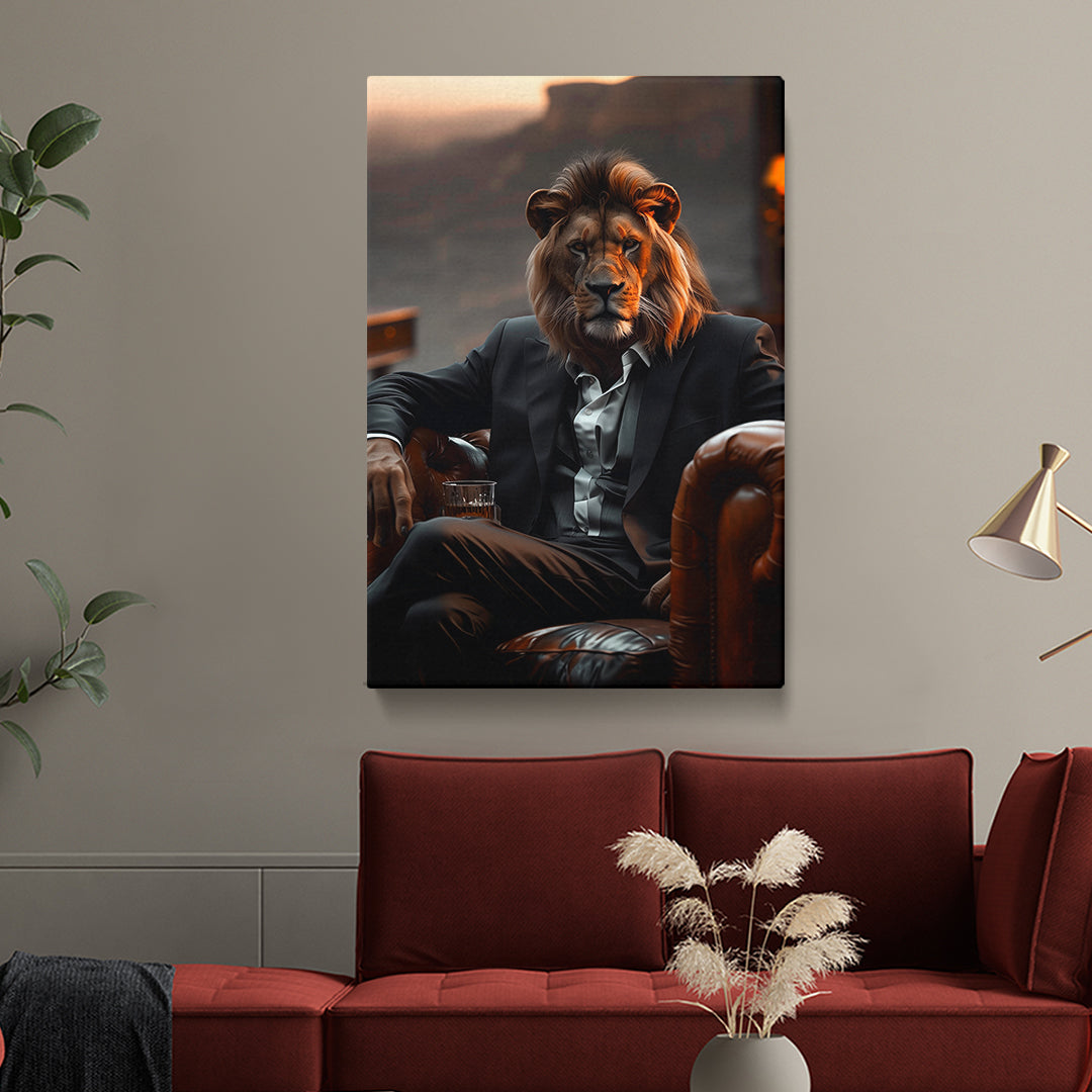 Lion Boss Canvas Prints Artesty