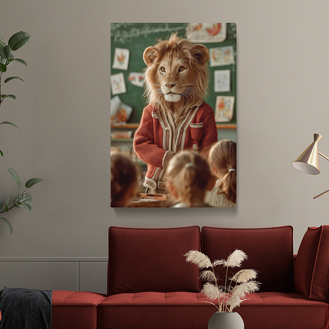 Lioness Teacher Canvas Prints Artesty 1 Panel 16"x24"
