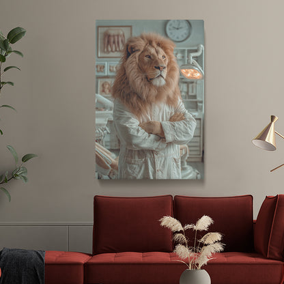 Lion Dentist Doctor Canvas Prints Artesty