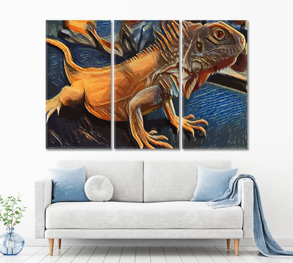 IGUANA Beautiful Reptile Lizards Animals Canvas Print Artesty   