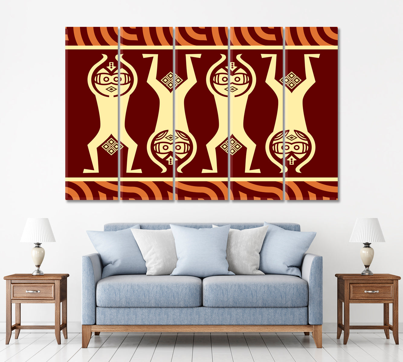 Abstract Indonesian Ethnic Pattern Abstract Art Print Artesty   