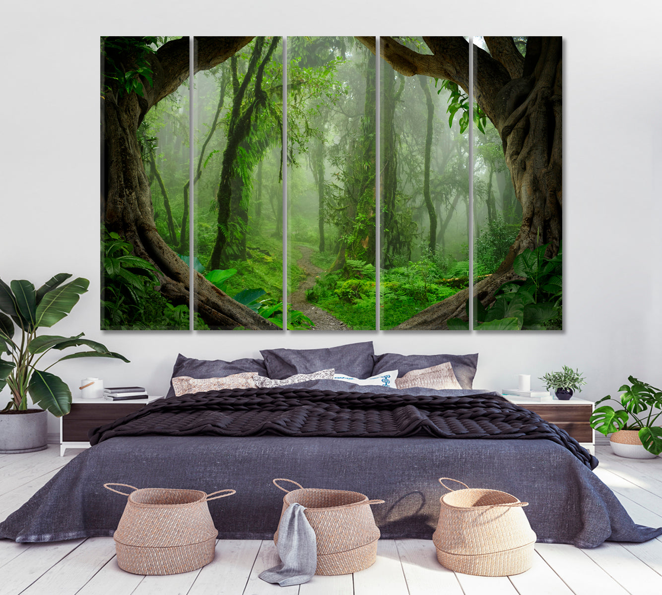 Jungle Trees Rainforest Tropical, Exotic Art Print Artesty   