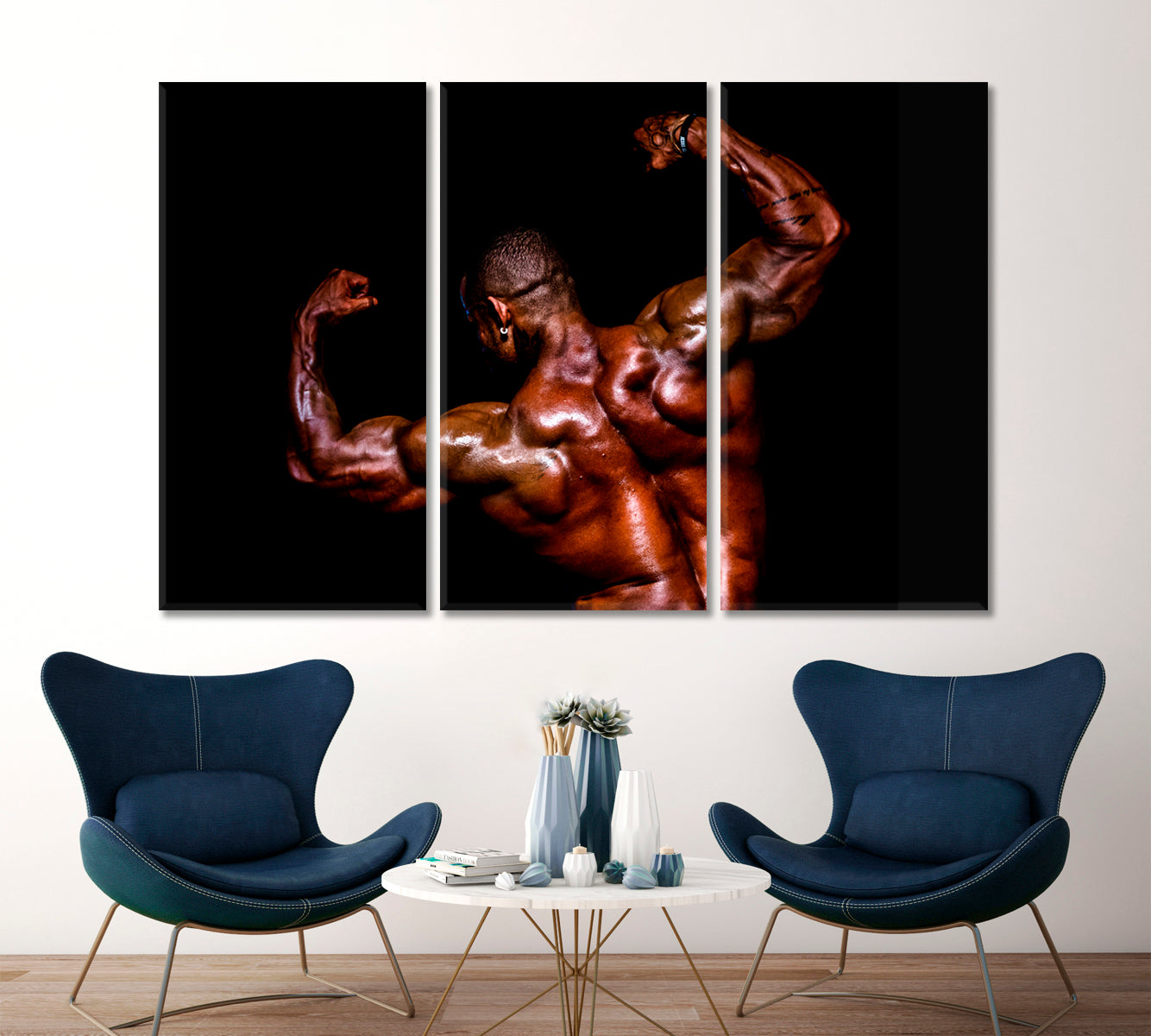 Bodybuilding Muscular Man Athlete Sport Motivation Sport Poster Print Decor Artesty   