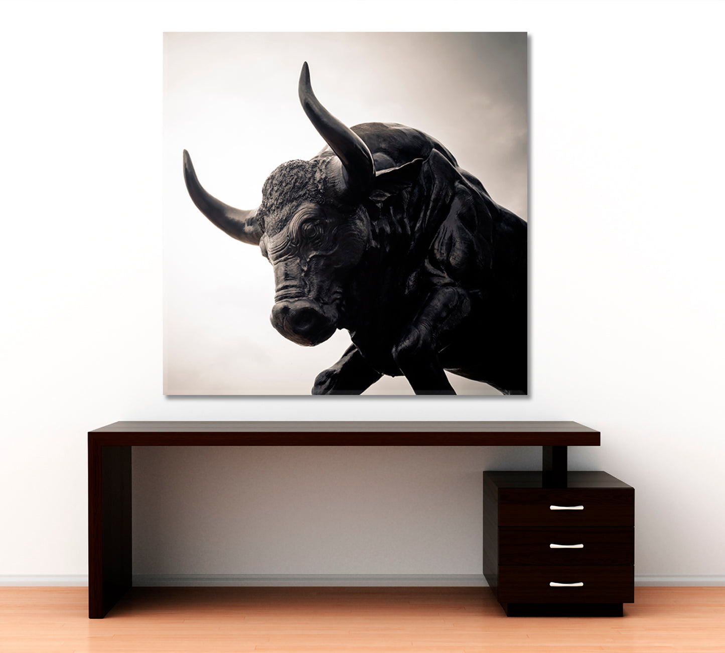 STRONG BULL Animals Canvas Print Artesty   