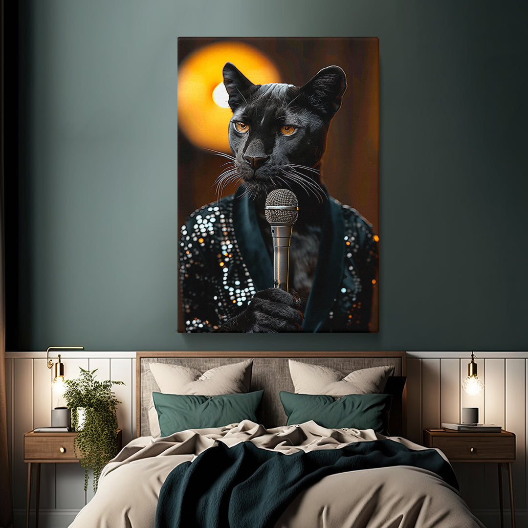 Panther Singer Portrait Canvas Prints Artesty