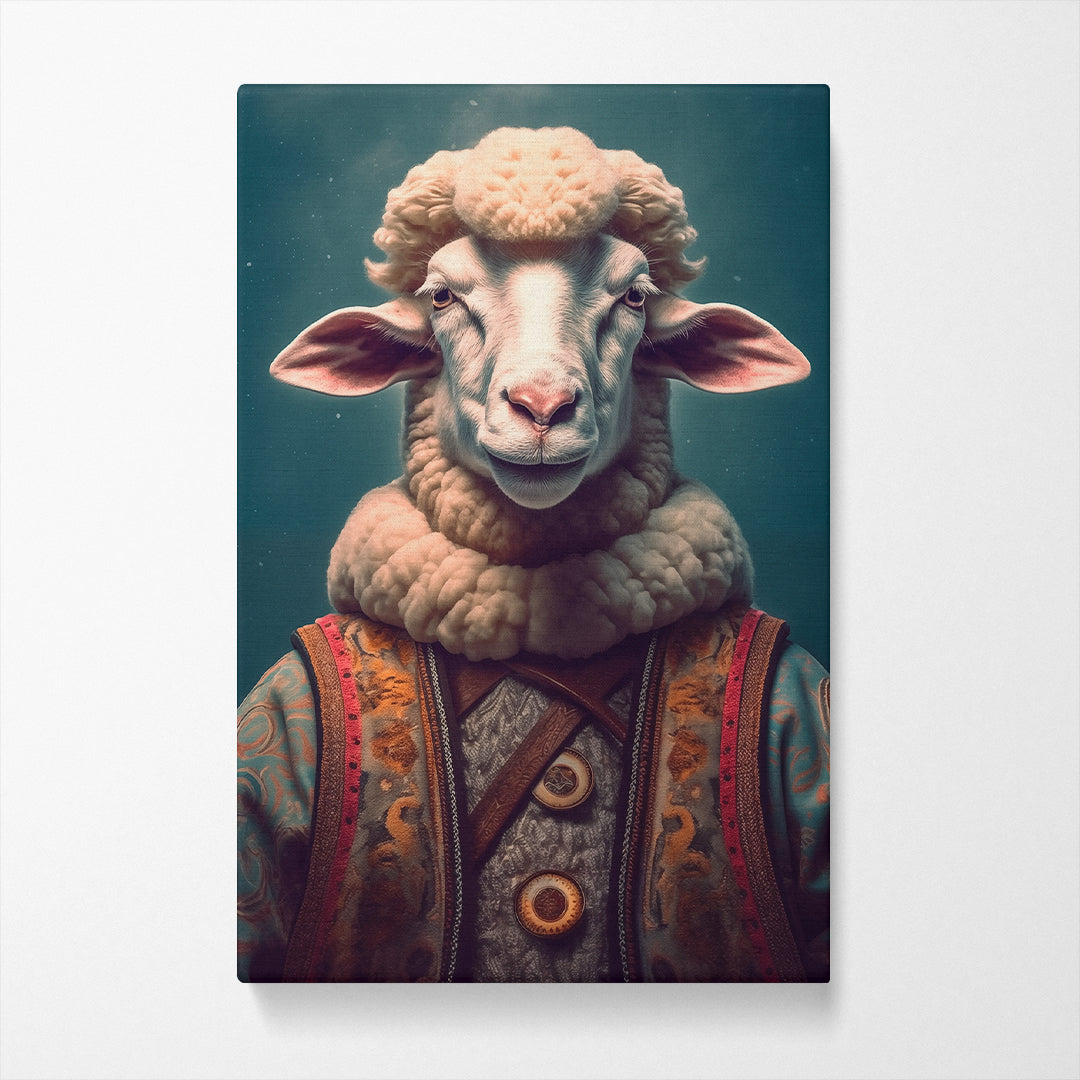 Sheep in Traditional Attire Canvas Prints Artesty   