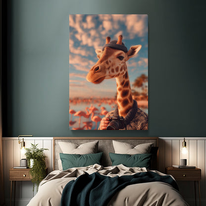Photographer Giraffe Canvas Prints Artesty
