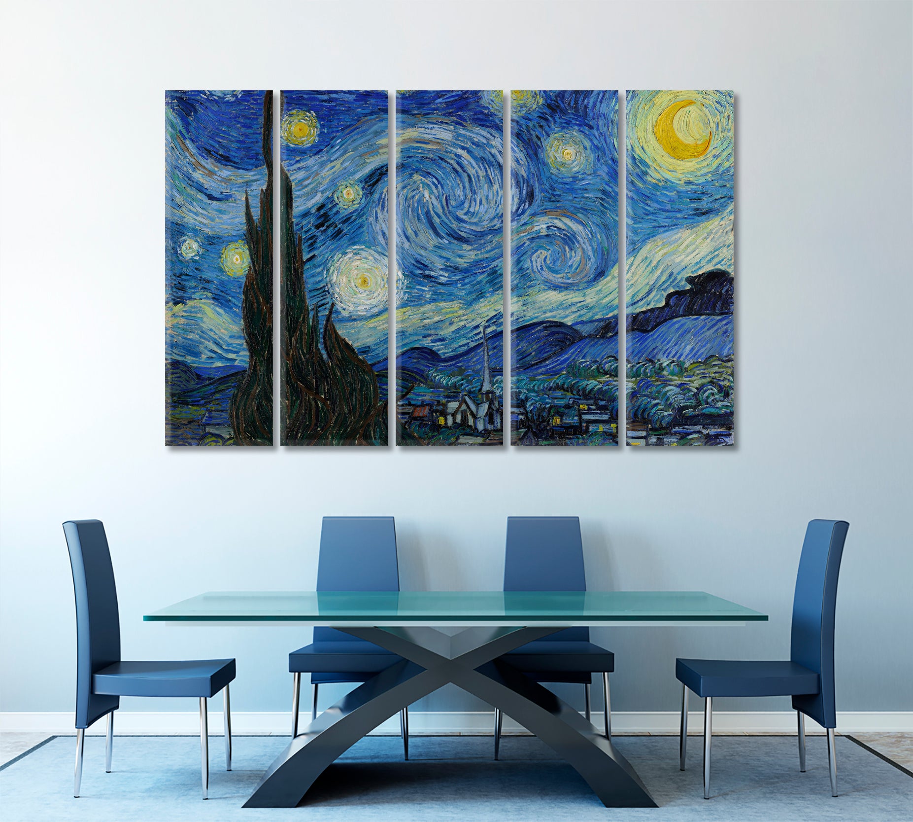 The Starry Night Vincent van Gogh Masterpieces Reproduction Contemporary Art Artesty   