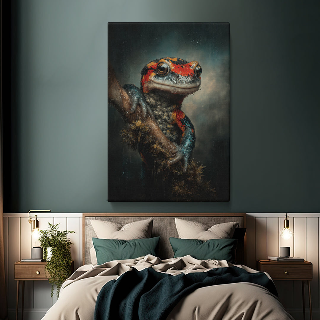 Triton Salamander in Rainforest Canvas Prints Artesty