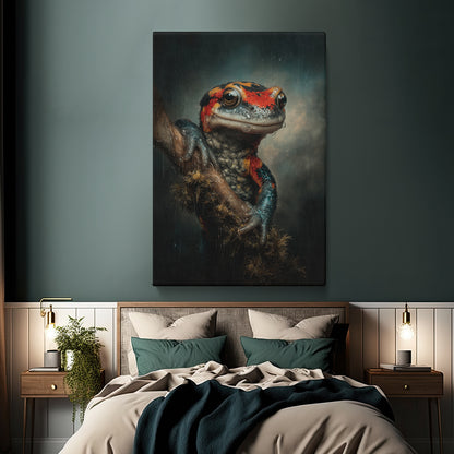 Triton Salamander in Rainforest Canvas Prints Artesty