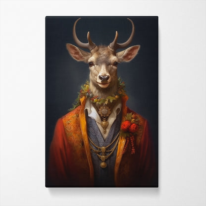 Dressed Deer in Regal Attire Canvas Prints Artesty