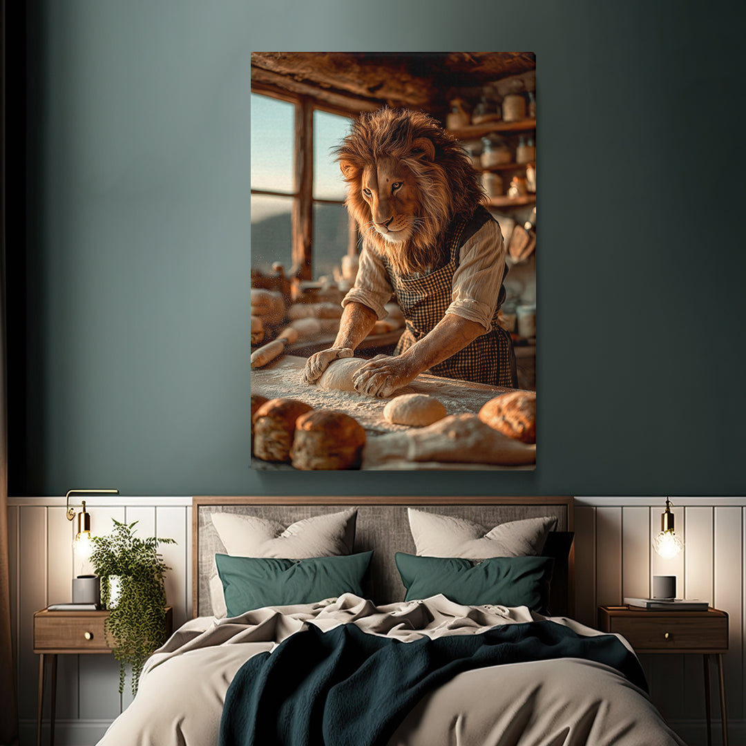Lion Baker Canvas Prints Artesty