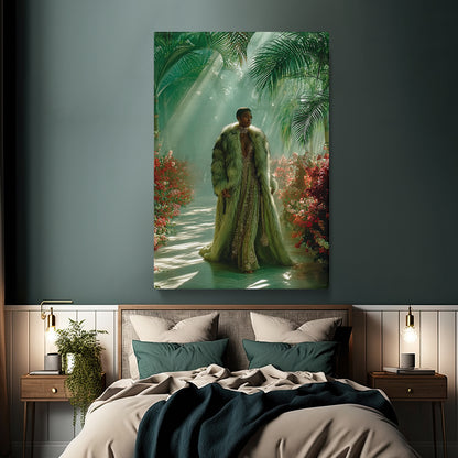 Fashion Woman in Tropical Jungle Canvas Prints Artesty 1 Panel 16"x24"