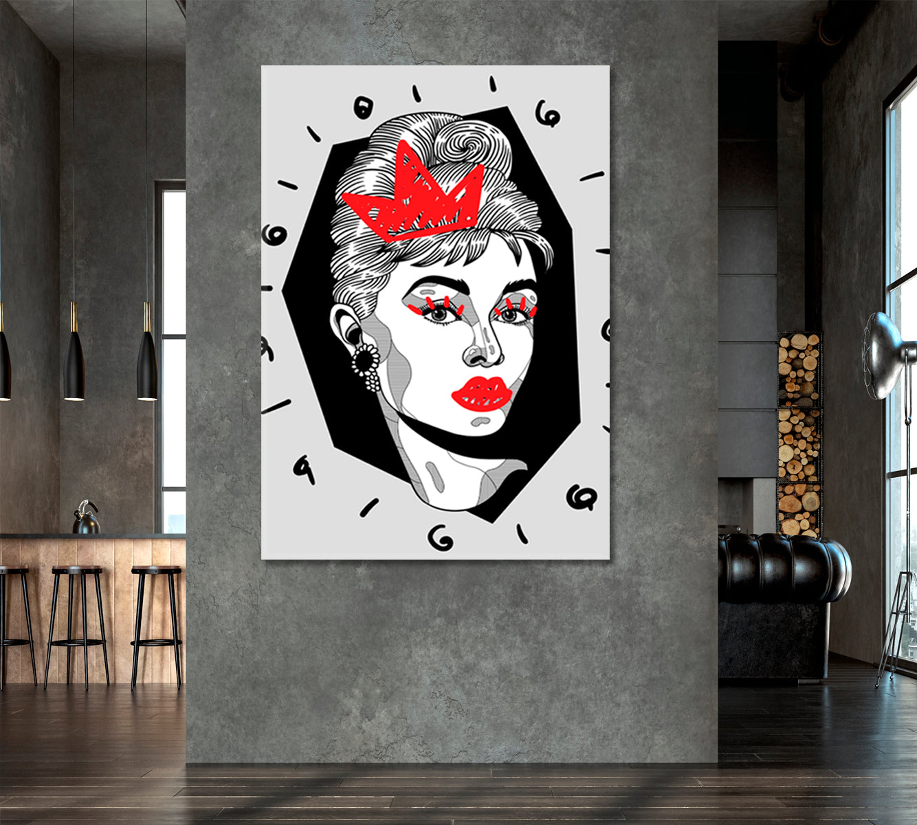 Audrey Hepburn Pop Art Celebs Canvas Print Artesty   