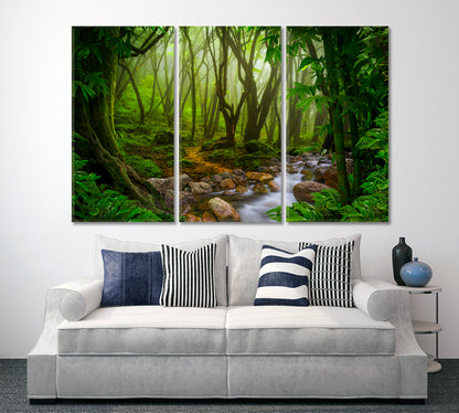 GREEN HOME Deep Tropical Jungles Rainforest Poster Tropical, Exotic Art Print Artesty   