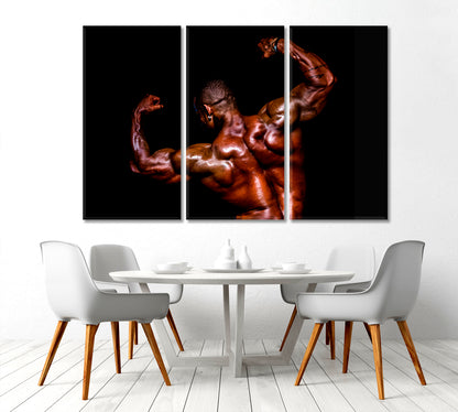 Bodybuilding Muscular Man Athlete Sport Motivation Sport Poster Print Decor Artesty   