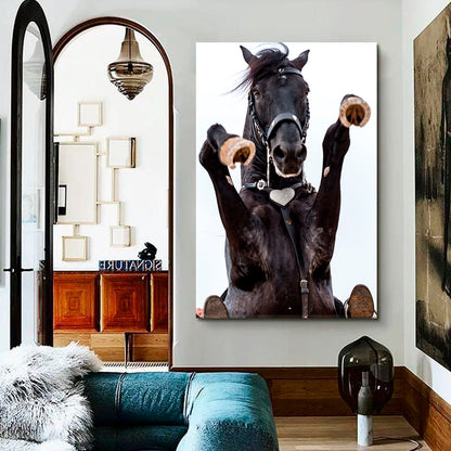 Rearing Horse Animals Canvas Print Artesty   