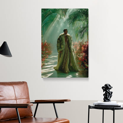 Fashion Woman in Tropical Jungle Canvas Prints Artesty