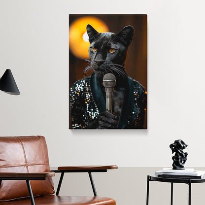 Panther Singer Portrait Canvas Prints Artesty