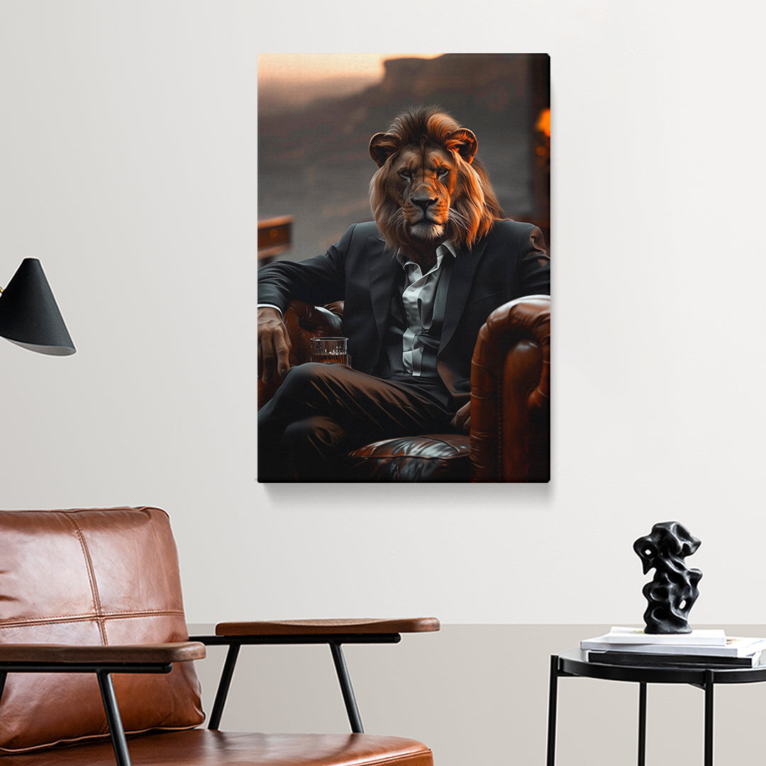 Lion Boss Canvas Prints Artesty