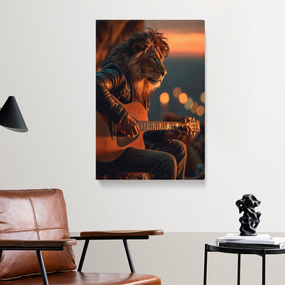 Lion Guitarist Canvas Prints Artesty