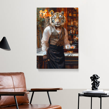 Tiger Waiter Canvas Prints Artesty 1 Panel 16"x24"