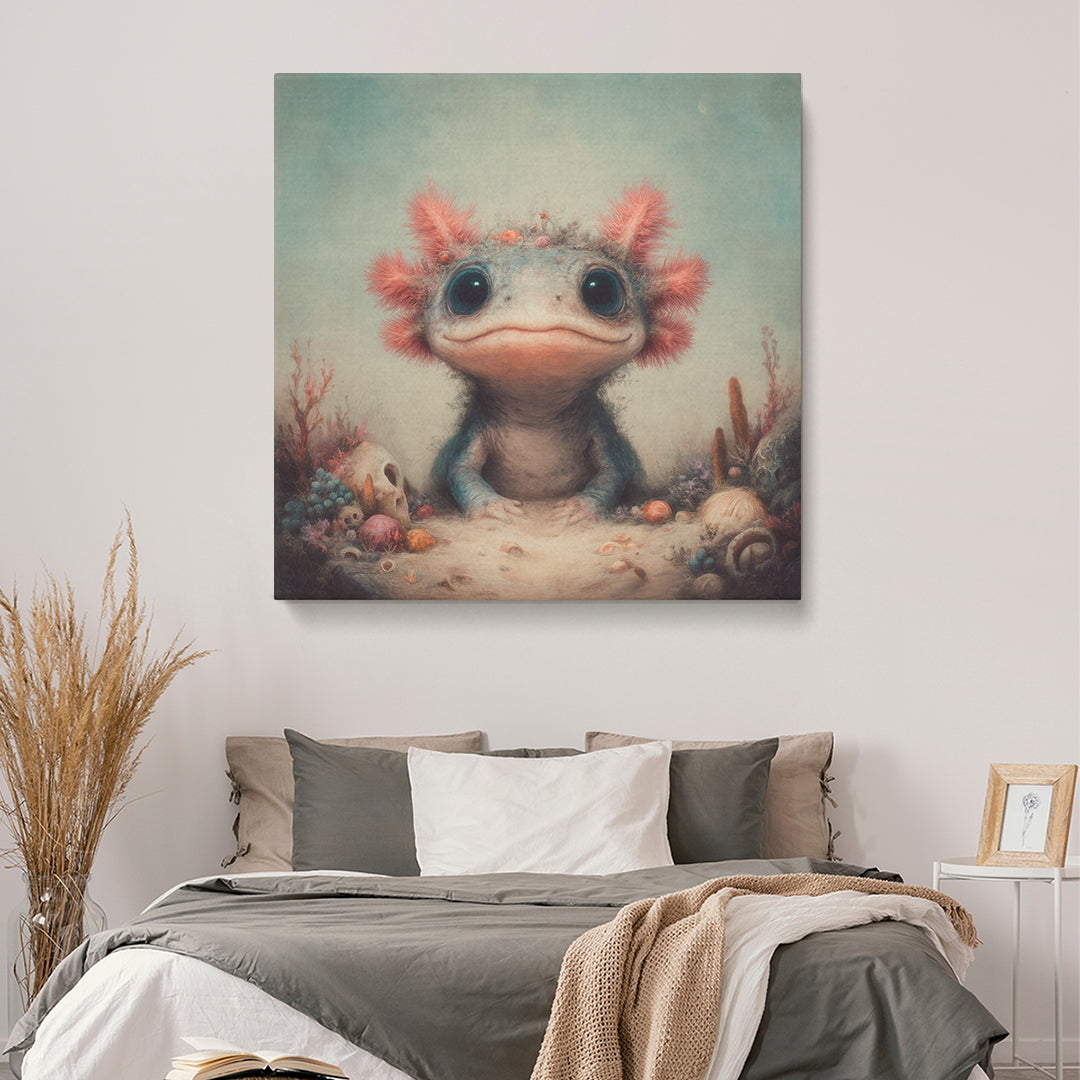 Charming Axolotl Contemporary Art Artesty