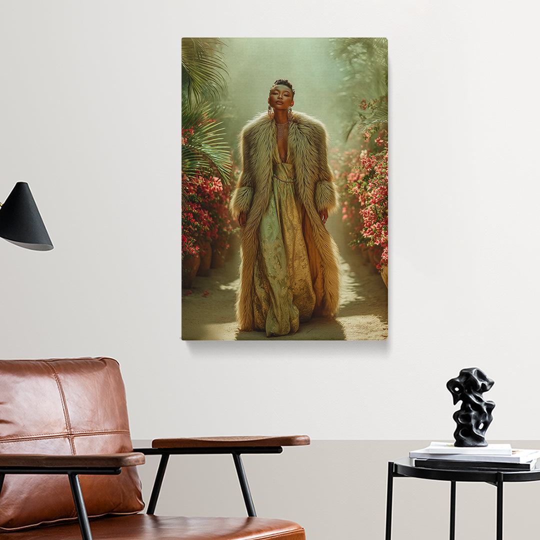Fashion Queen in Tropical Jungle Canvas Prints Artesty