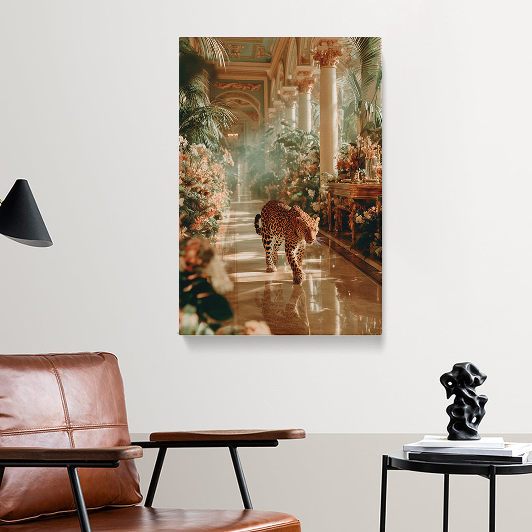 Leopard in Tropical Palace Canvas Prints Artesty 1 Panel 16"x24"