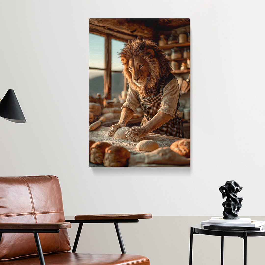 Lion Baker Canvas Prints Artesty