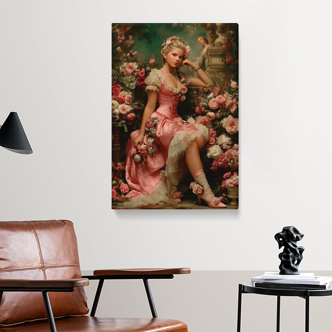 Classical French Portrait Canvas Print