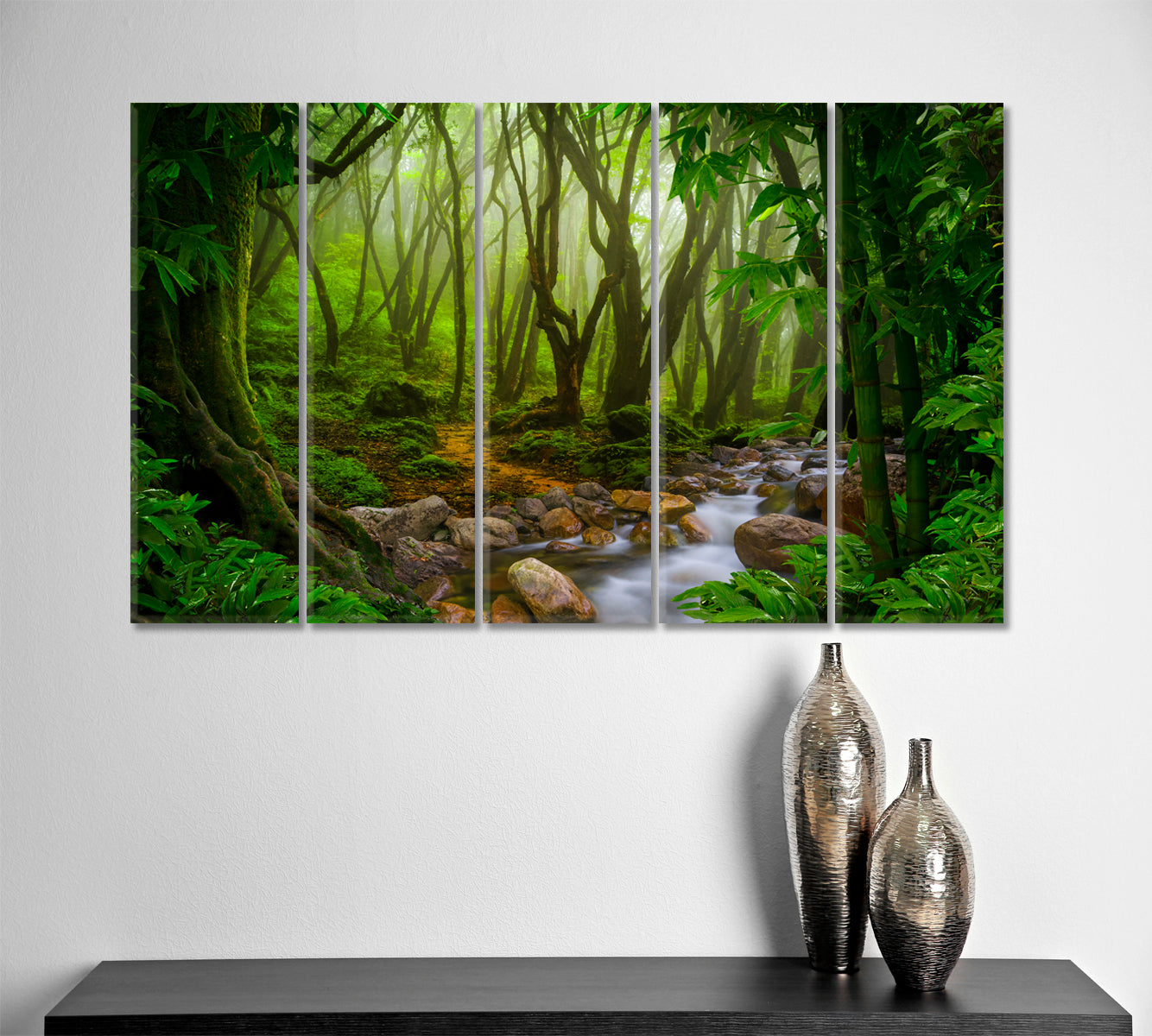 GREEN HOME Deep Tropical Jungles Rainforest Poster Tropical, Exotic Art Print Artesty   
