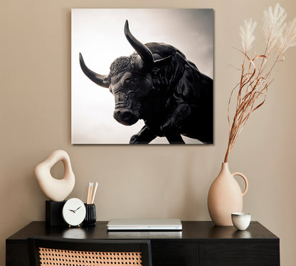 STRONG BULL Animals Canvas Print Artesty   