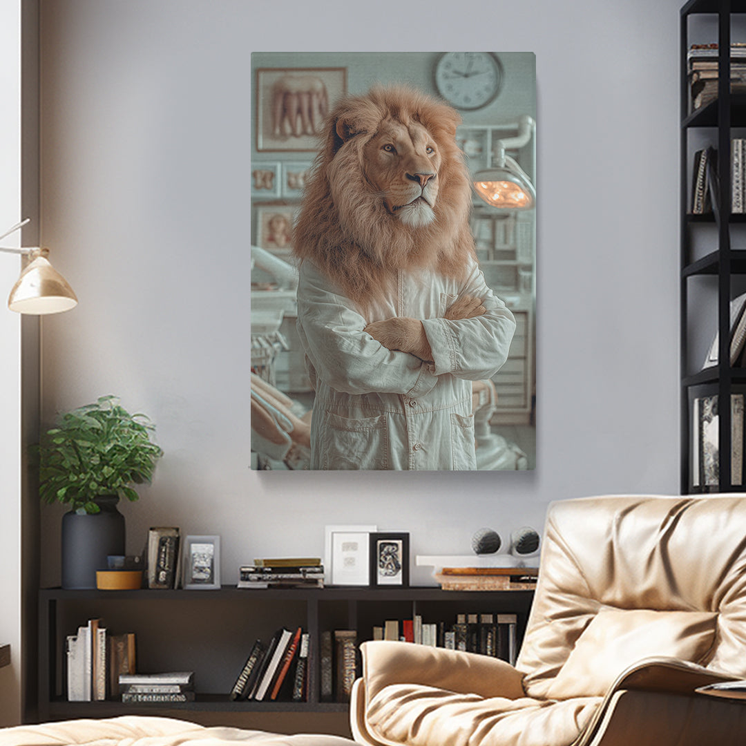Lion Dentist Doctor Canvas Prints Artesty