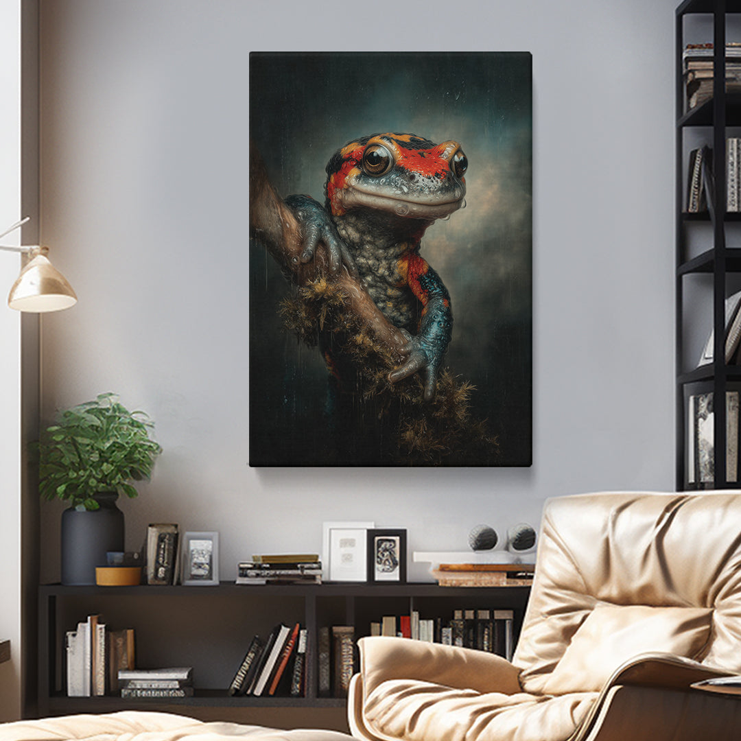 Triton Salamander in Rainforest Canvas Prints Artesty
