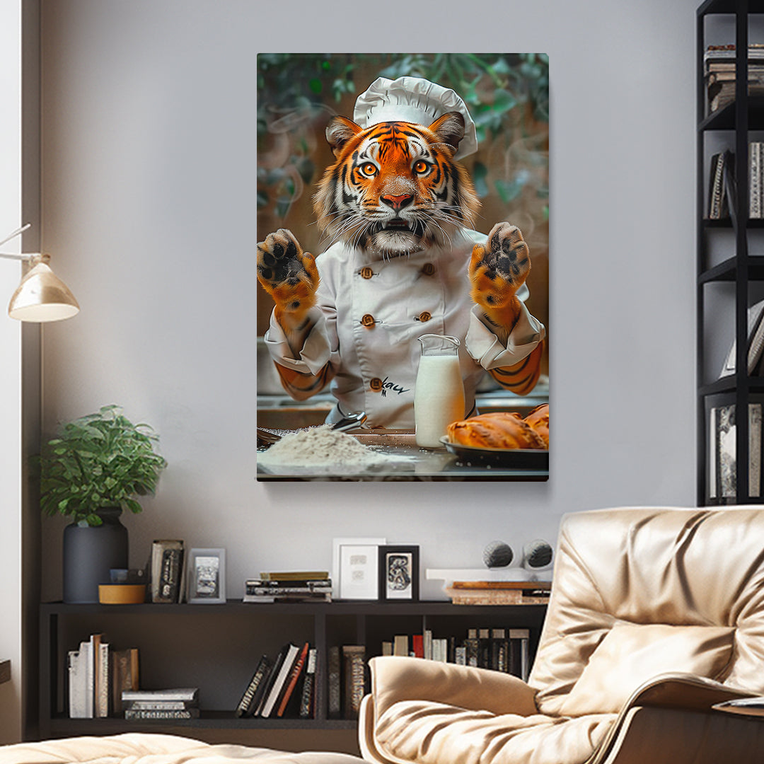 Tiger Chef Canvas Prints Artesty