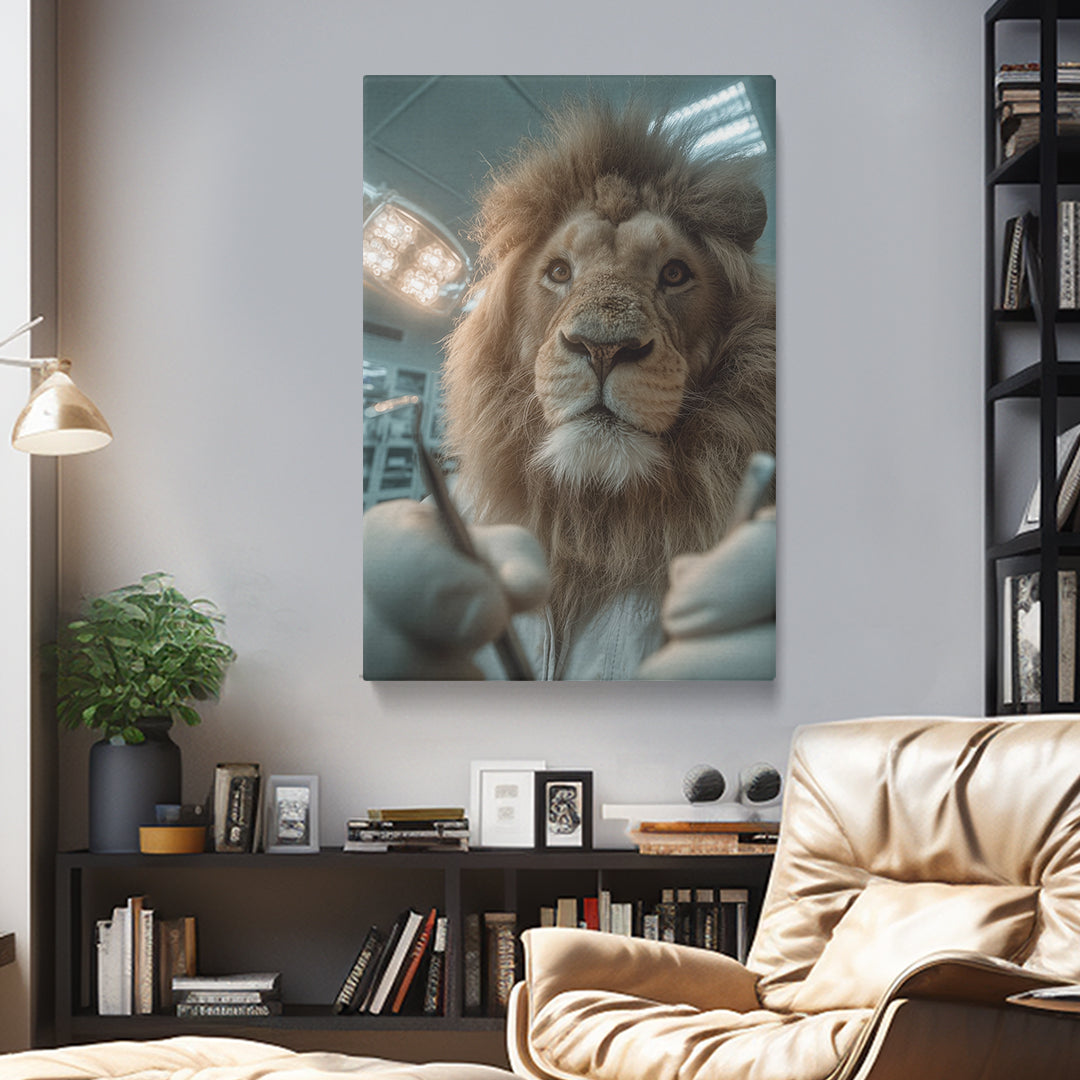 Dentist Lion Canvas Prints Artesty