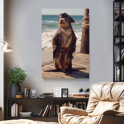 Pirate Otter Canvas Prints Artesty